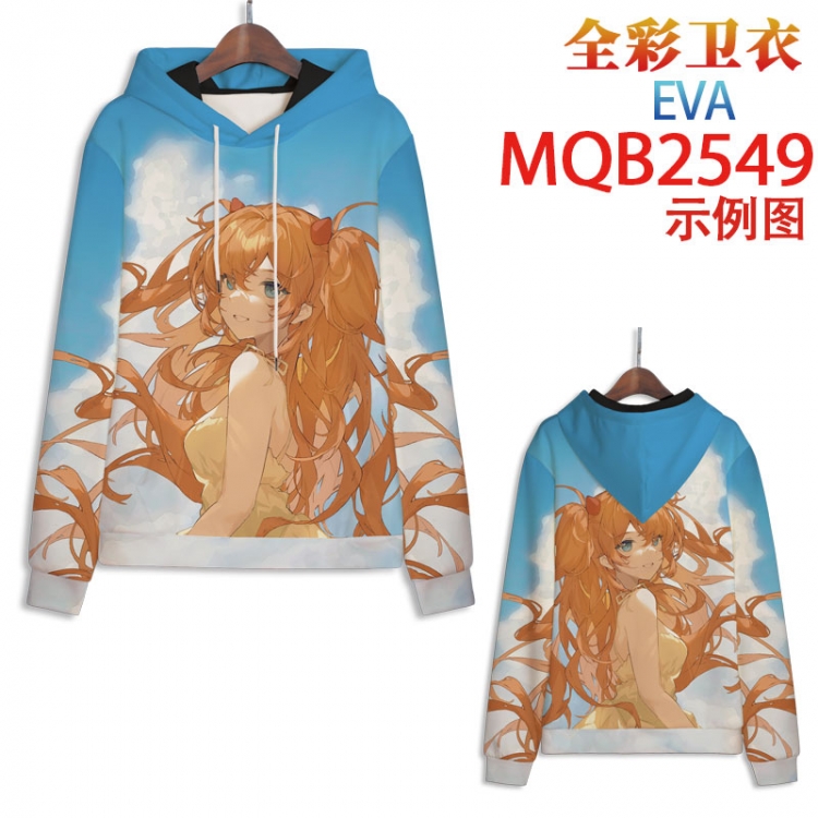 EVA Full color hooded sweatshirt without zipper pocket from XXS to 4XL  MQB-2549