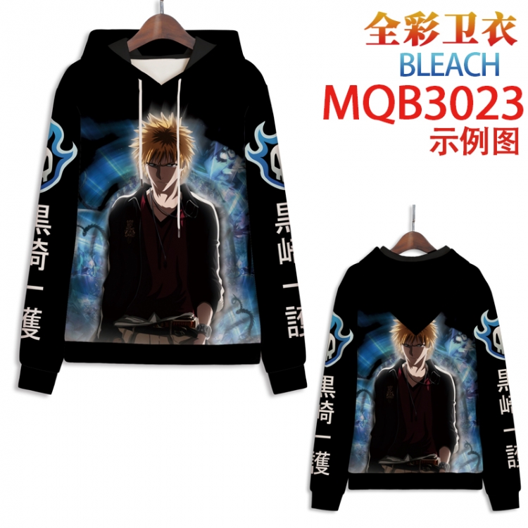 Bleach Full color hooded sweatshirt without zipper pocket from XXS to 4XL  MQB-3023