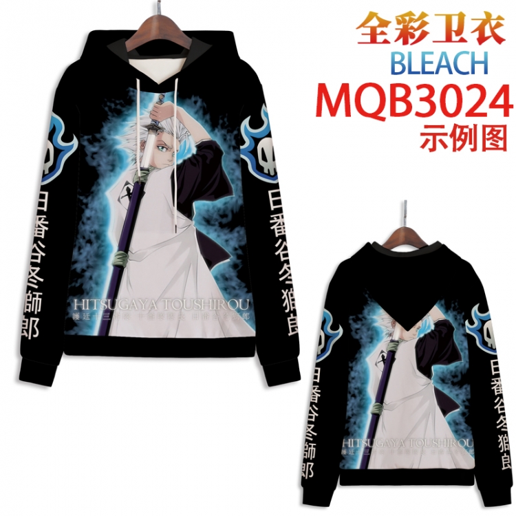 Bleach Full color hooded sweatshirt without zipper pocket from XXS to 4XL  MQB-3024