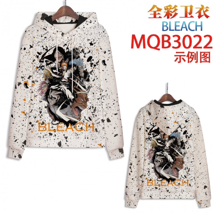 Bleach Full color hooded sweatshirt without zipper pocket from XXS to 4XL  MQB-3022