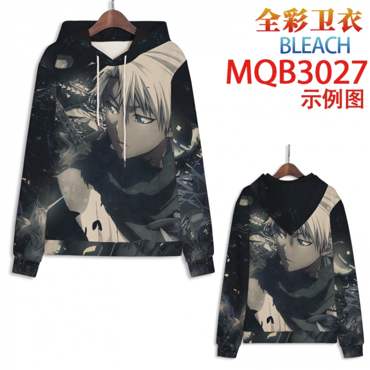 Bleach Full color hooded sweatshirt without zipper pocket from XXS to 4XL MQB-3027