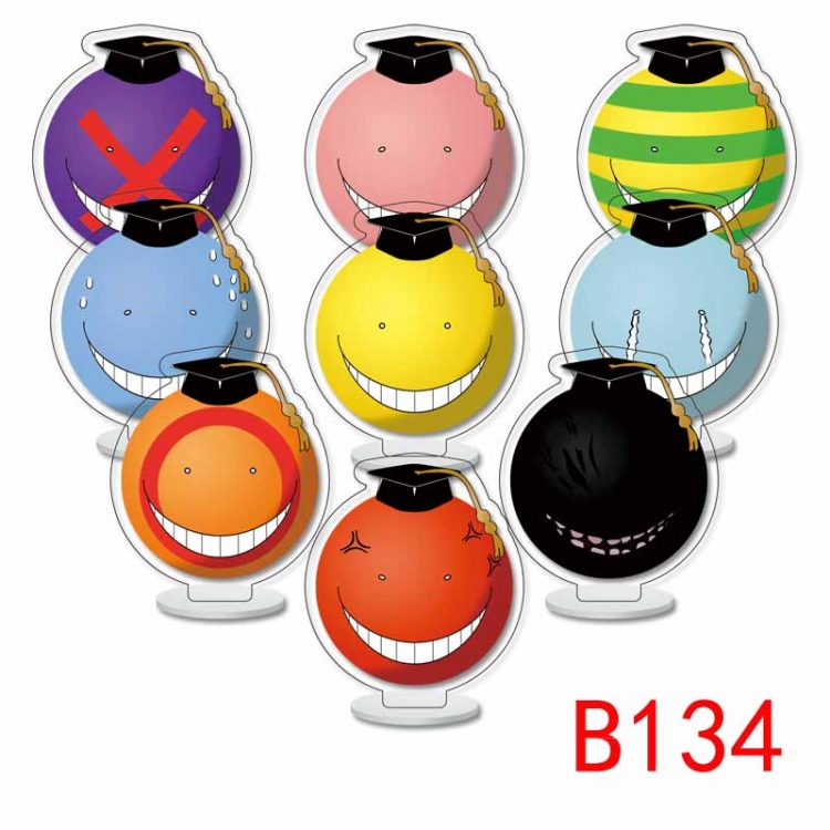 Ansatsu Kyoushitsu Assassination Classroom Anime Character acrylic Small Standing Plates  Keychain 6cm a set of 9 B134