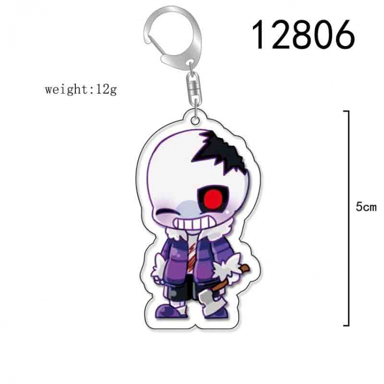 Undertale Anime Acrylic Keychain Charm price for 5 pcs 12806