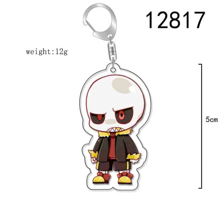 Undertale Anime Acrylic Keychain Charm price for 5 pcs 12817