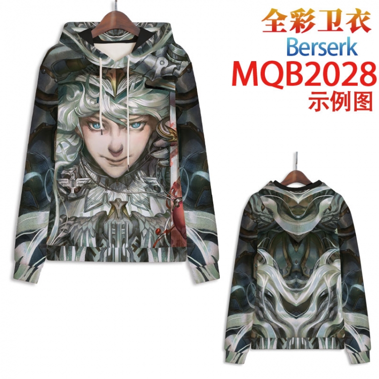 Bleach Full color hooded sweatshirt without zipper pocket from XXS to 4XL MQB 2028
