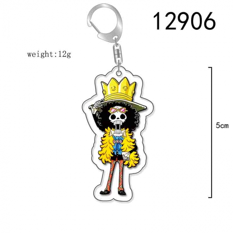 One Piece Anime Acrylic Keychain Charm price for 5 pcs 12906