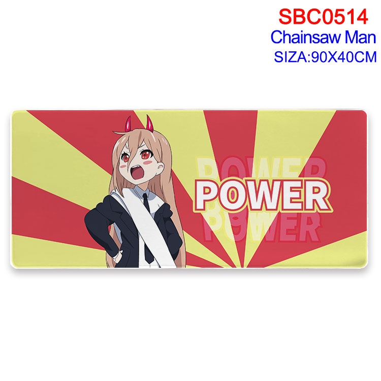 chainsaw man Anime peripheral edge lock mouse pad 40X90CM SBC-514