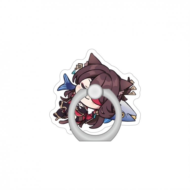 Genshin Impact Anime Peripheral Acrylic Ring Buckle Phone Holder price for 5 pcs