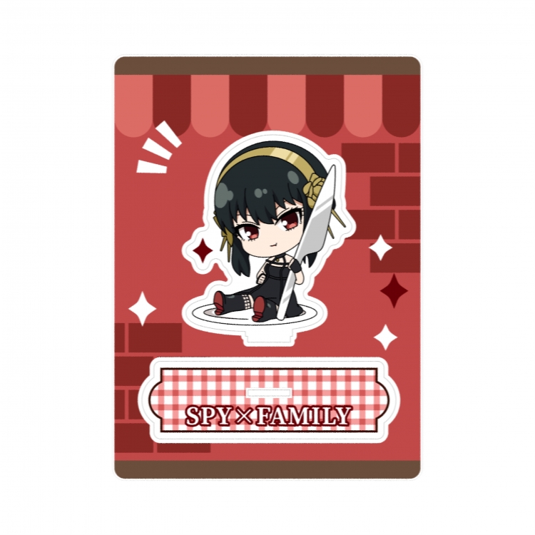 SPY×FAMILY full layout  acrylic hanging Standing Plates Keychain  15X21CM