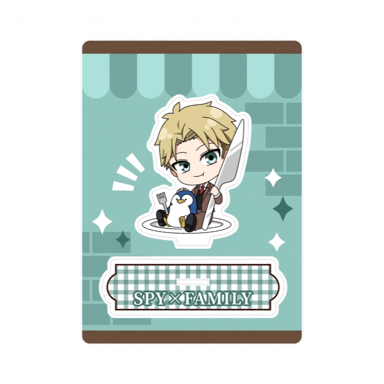 SPY×FAMILY full layout  acrylic hanging Standing Plates Keychain  15X21CM