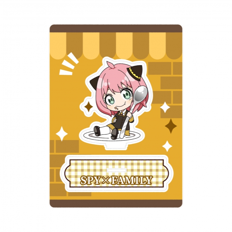 SPY×FAMILY full layout  acrylic hanging Standing Plates Keychain  15X21CM