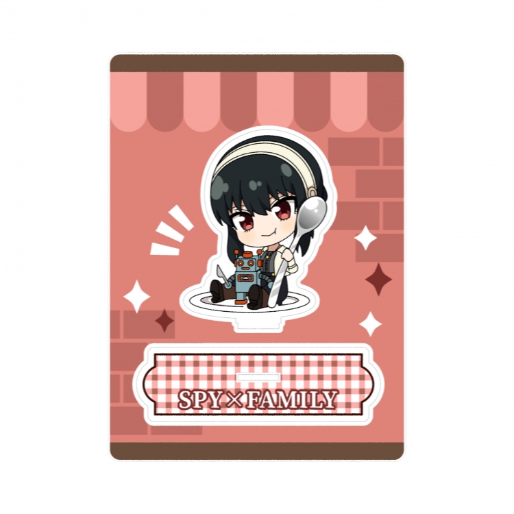 SPY×FAMILY full layout  acrylic hanging Standing Plates Keychain  15X21CM