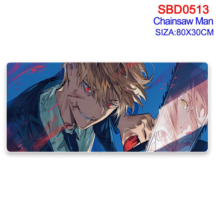 chainsaw man Anime peripheral edge lock mouse pad 80X30cm SBD-513