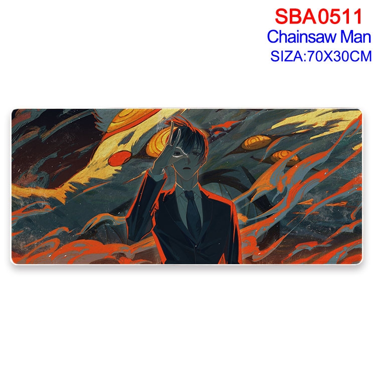 chainsaw man Anime peripheral edge lock mouse pad 70X30cm SBA-511