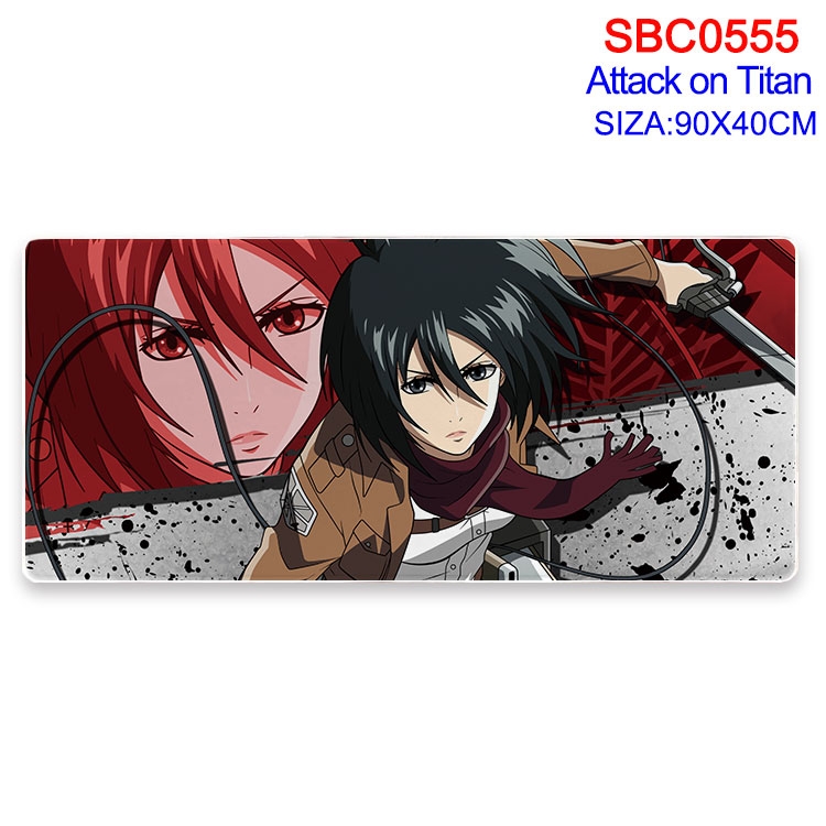 Shingeki no Kyojin Anime peripheral edge lock mouse pad 40X90CM  SBC-555