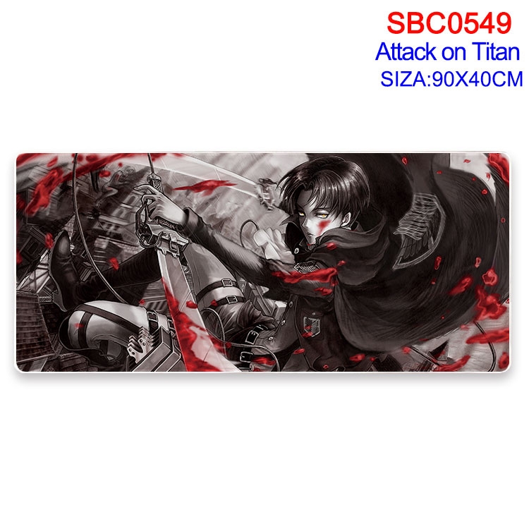 Shingeki no Kyojin Anime peripheral edge lock mouse pad 40X90CM  SBC-549