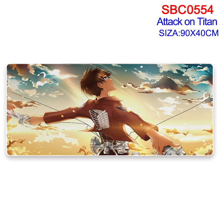 Shingeki no Kyojin Anime peripheral edge lock mouse pad 40X90CM  SBC-554