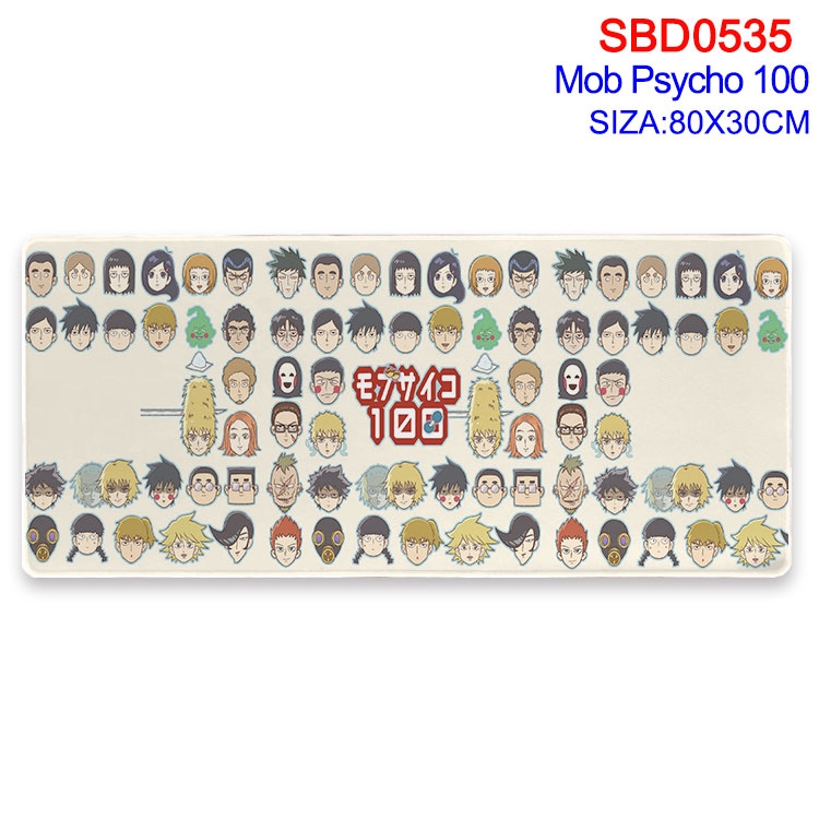 Mob Psycho 100 Anime peripheral edge lock mouse pad 80X30cm SBD-535