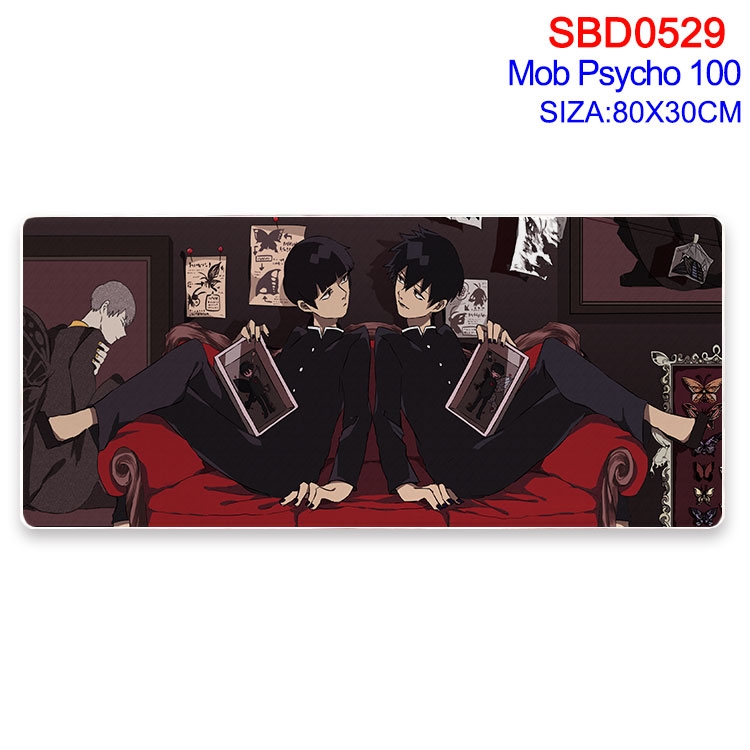 Mob Psycho 100 Anime peripheral edge lock mouse pad 80X30cm  SBD-529
