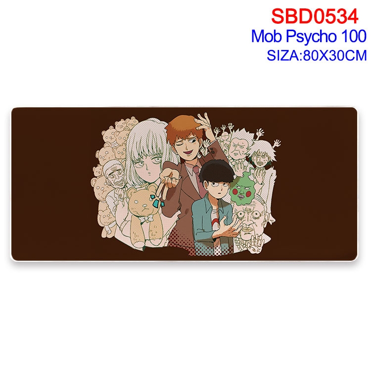 Mob Psycho 100 Anime peripheral edge lock mouse pad 80X30cm  SBD-534
