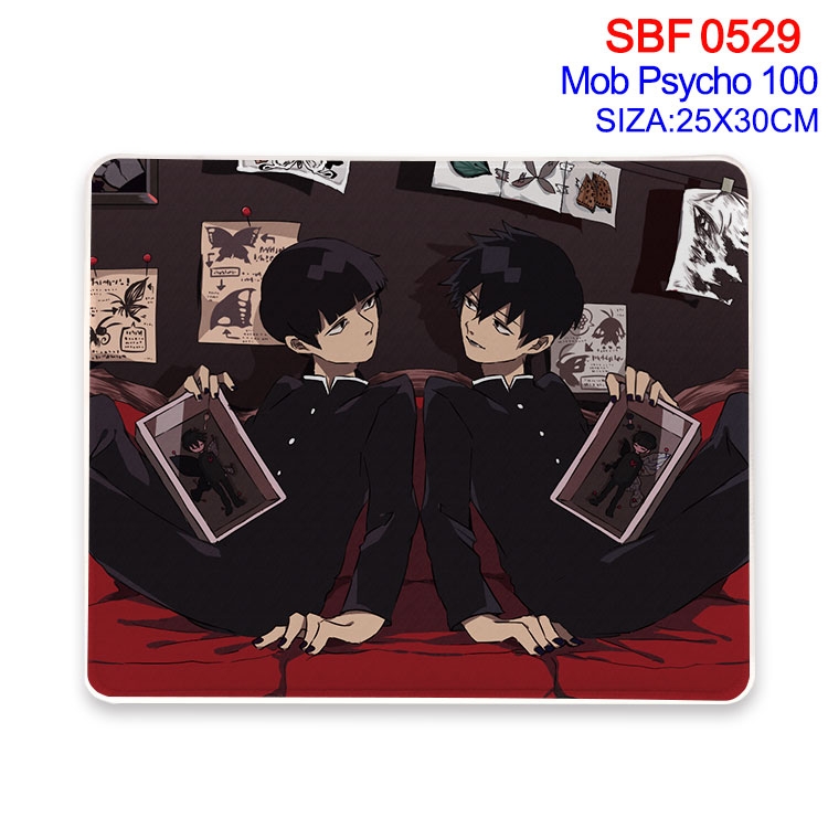 Mob Psycho 100 Anime peripheral edge lock mouse pad 25X30cm SBF-529