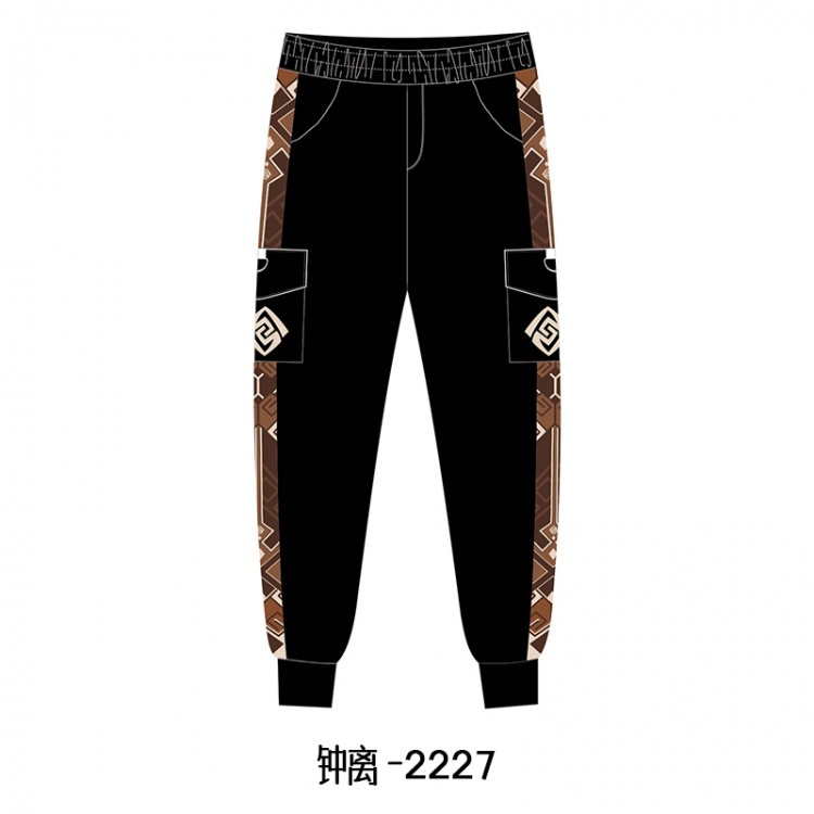 Genshin Impact Anime surrounding thick casual overalls trousers  from M to 3XL 2227