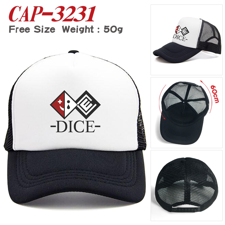 Dangan-Ronpa Anime mesh cap peaked cap sun hat 60cm CAP-3231