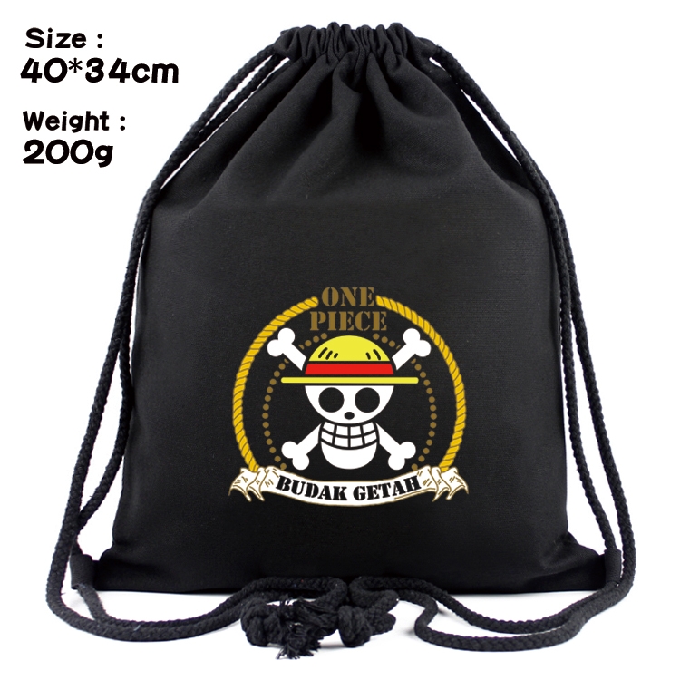 One Piece Anime Coloring Book Drawstring Backpack 40X34cm 200g