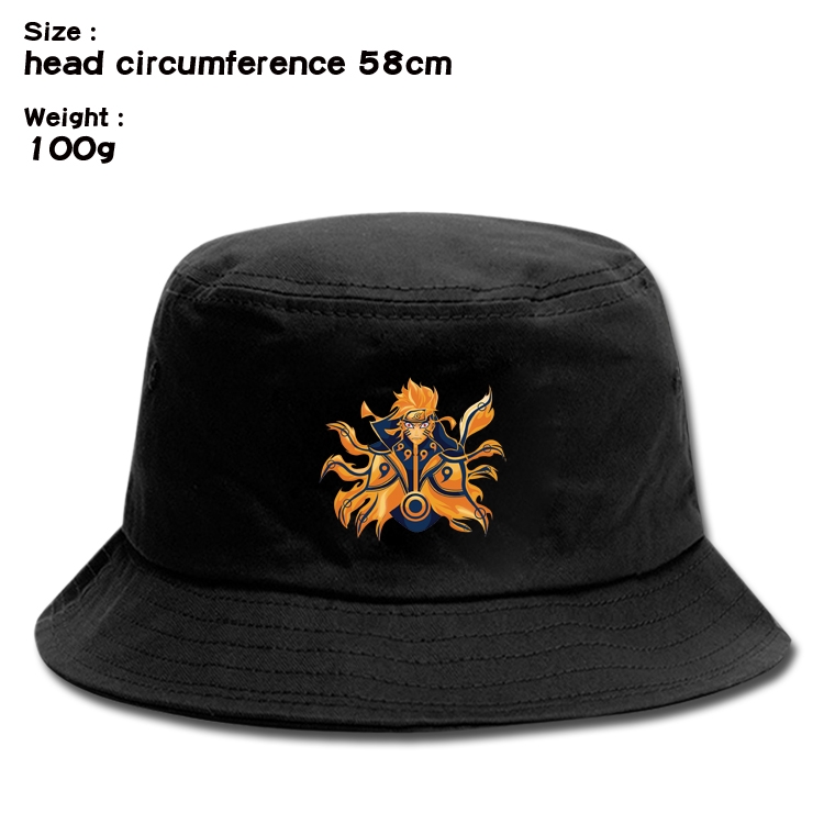 Naruto  Anime canvas fisherman hat sun hat 58cm