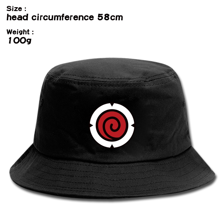 Naruto  Anime canvas fisherman hat sun hat 58cm