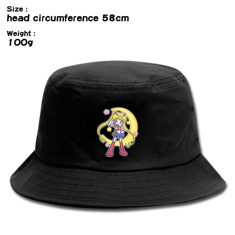 sailormoon  Anime canvas fisherman hat sun hat 58cm