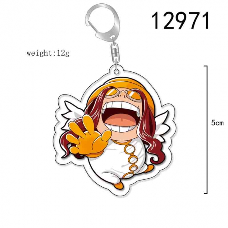 One Piece Anime Acrylic Keychain Charm price for 5 pcs 12971