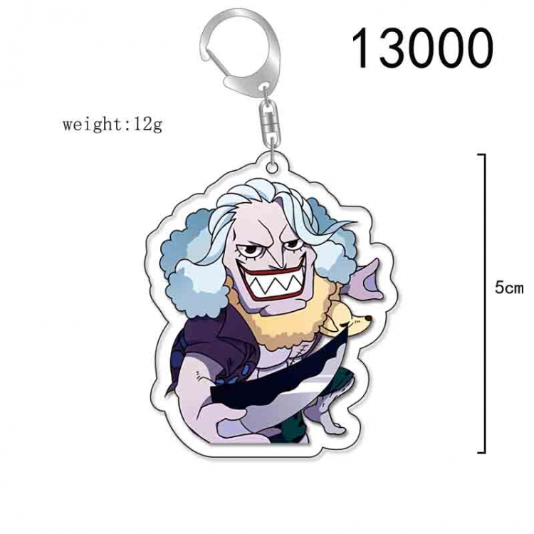 One Piece Anime Acrylic Keychain Charm price for 5 pcs 13000