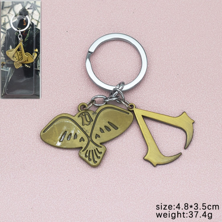 Assassin Creed Anime peripheral metal keychain pendant price for 5 pcs