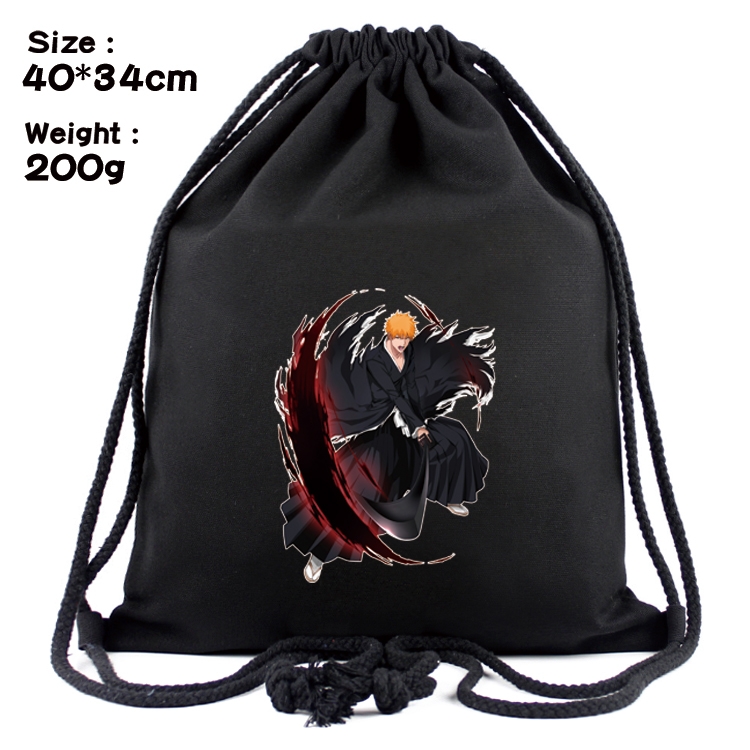 Bleach Anime Coloring Book Drawstring Backpack 40X34cm 200g