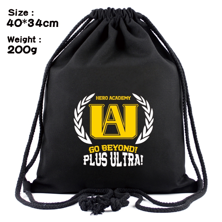 My Hero Academia Anime Coloring Book Drawstring Backpack 40X34cm 200g