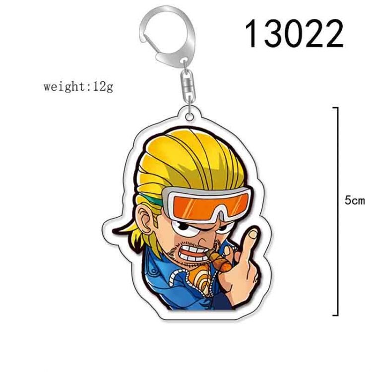 One Piece Anime Acrylic Keychain Charm price for 5 pcs 13022