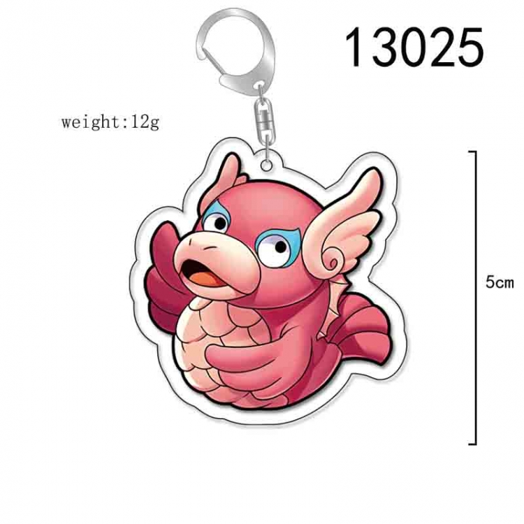 One Piece Anime Acrylic Keychain Charm price for 5 pcs 13025