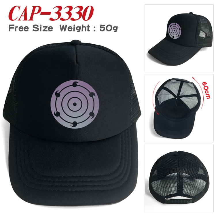 Naruto Anime mesh cap peaked cap sun hat 60cm  CAP-3330