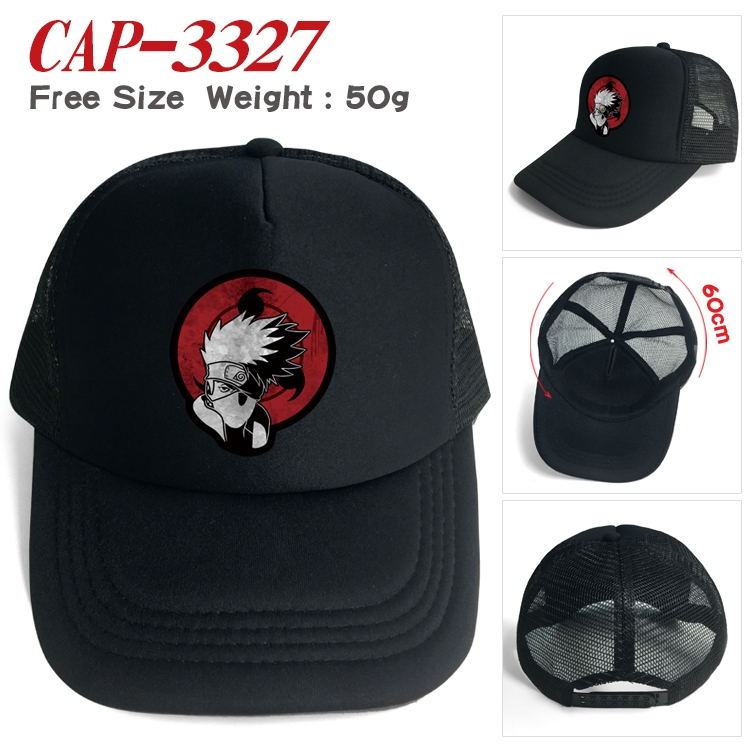 Naruto Anime mesh cap peaked cap sun hat 60cm   CAP-3327