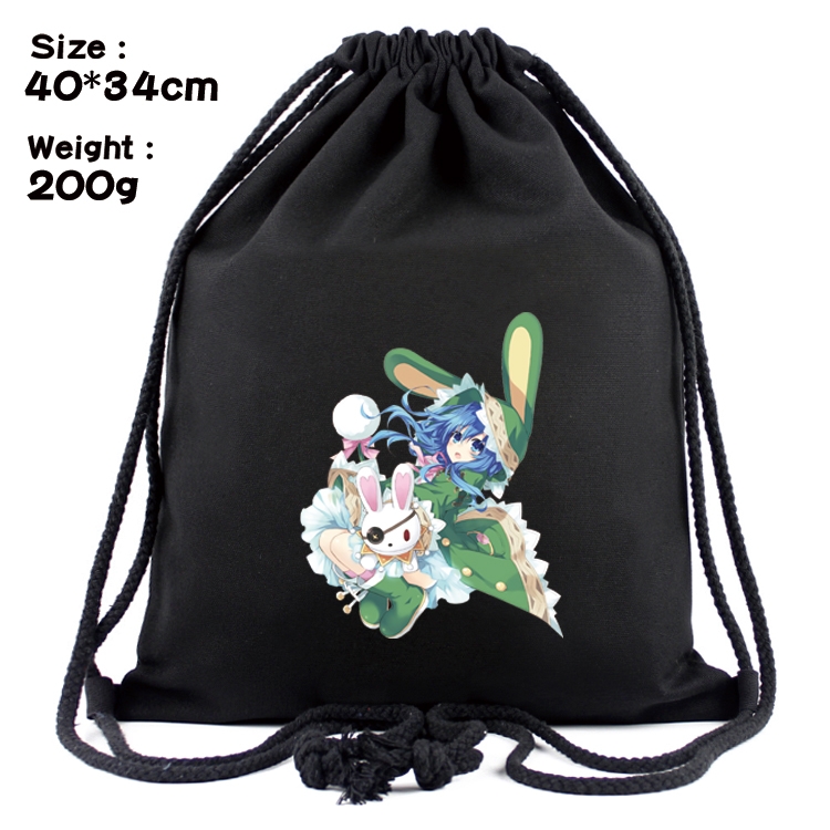 Date-A-Live Anime Coloring Book Drawstring Backpack 40X34cm 200g