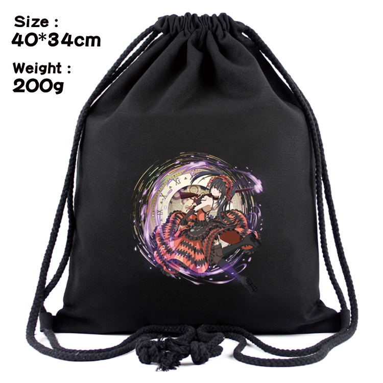 Date-A-Live Anime Coloring Book Drawstring Backpack 40X34cm 200g