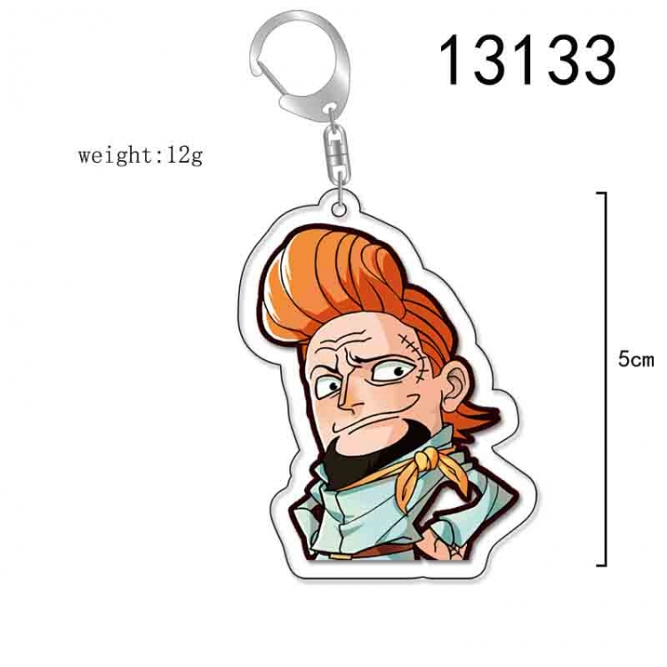 One Piece Anime Acrylic Keychain Charm price for 5 pcs 13133