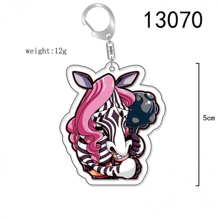 One Piece Anime Acrylic Keychain Charm price for 5 pcs 13070