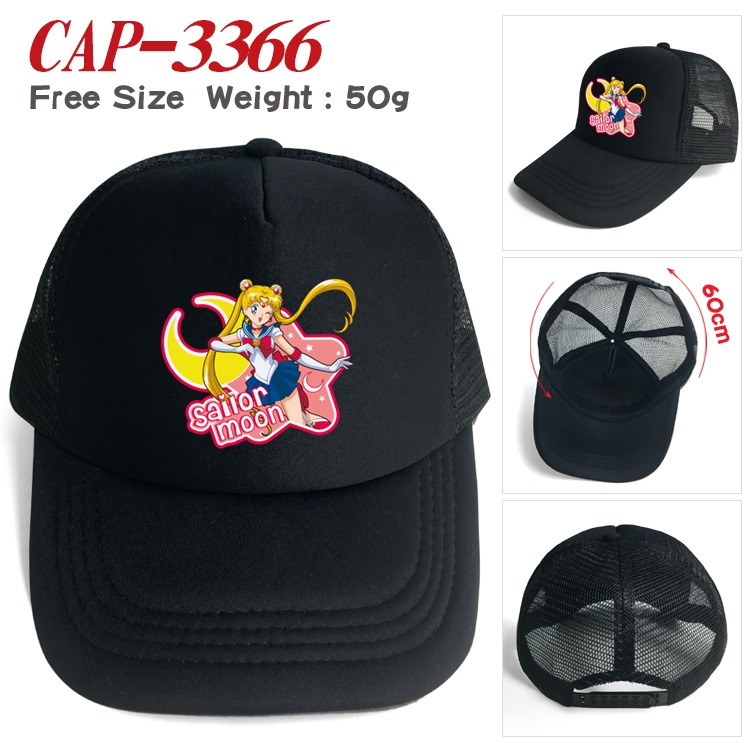 sailormoon Anime mesh cap peaked cap sun hat 60cm CAP-3366