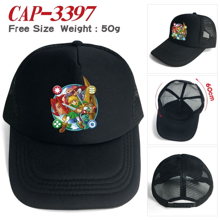 The Legend of Zelda Anime mesh cap peaked cap sun hat 60cm  CAP-3397