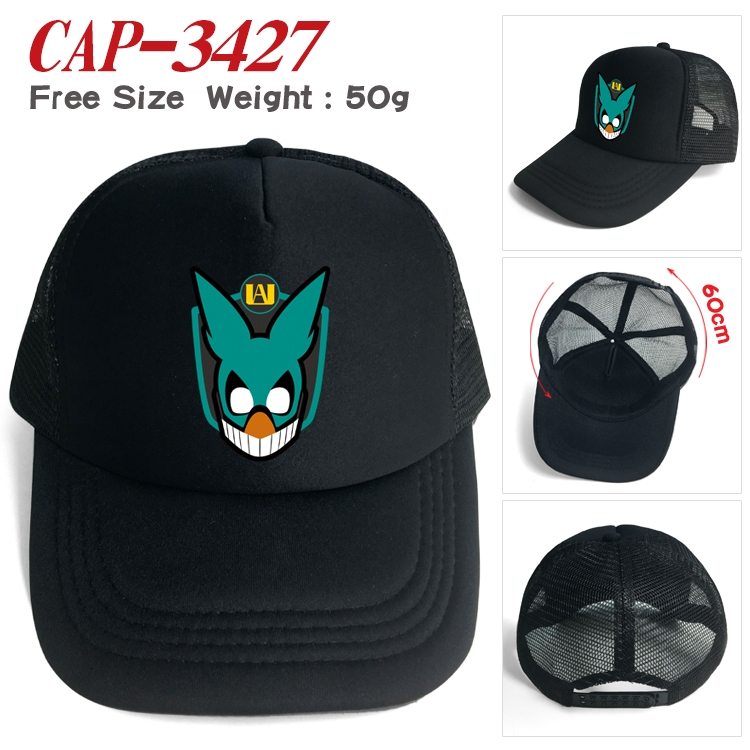 My Hero Academia Anime mesh cap peaked cap sun hat 60cm CAP-3427