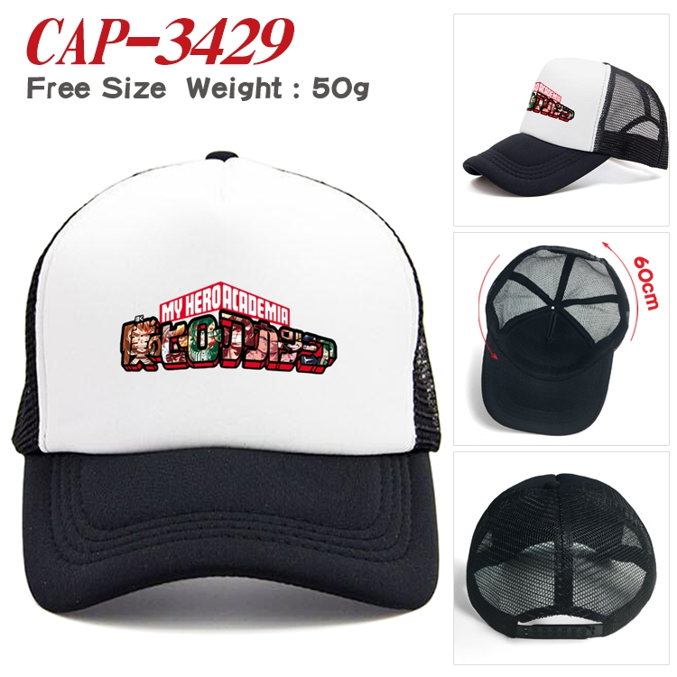 My Hero Academia Anime mesh cap peaked cap sun hat 60cm  CAP-3429