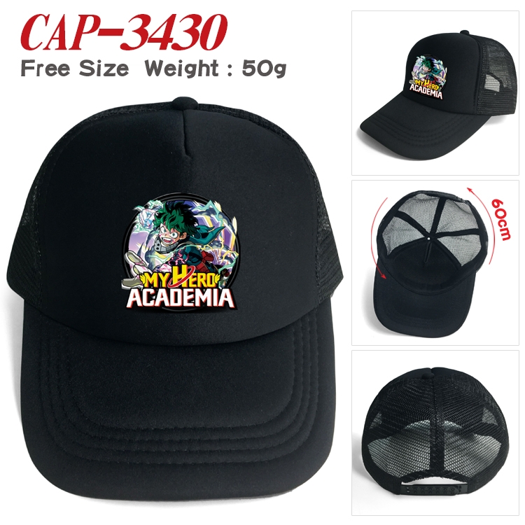 My Hero Academia Anime mesh cap peaked cap sun hat 60cm CAP-3430