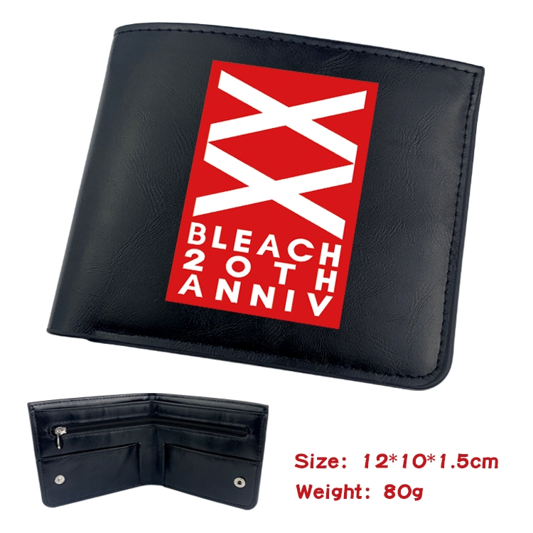 Bleach Anime inner buckle magnetic buckle two fold wallet 22.5X13.5CM